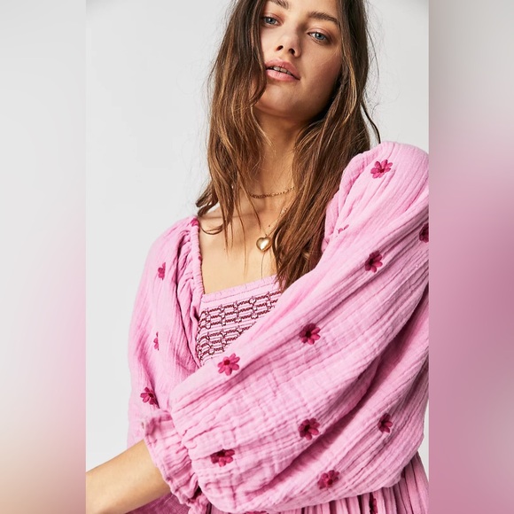 Free people Dahlia Embroidered Maxi Dress - Picture 4 of 6